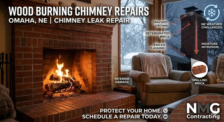 Wood Burning Chimney Repairs Omaha, NE Chimney Leak Repair